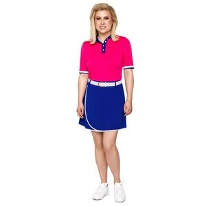 NWT‎ GOLFABELLA Women’s Camellia Mini Dress LUXURY Golf ITALY🇮🇹MADE Size LARGE